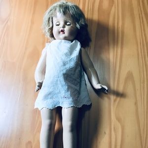 Antique Composition Doll Open Mouth Teeth 23 inch